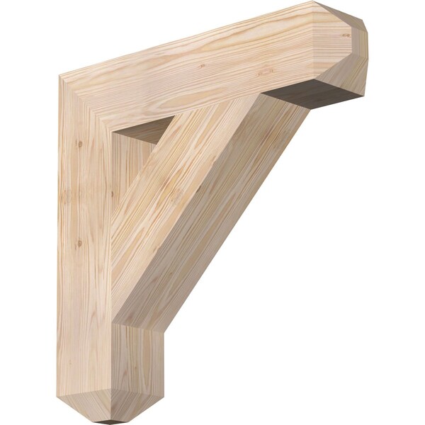 Ekena Millwork Traditional Craftsman Smooth Bracket, Douglas Fir, 5 1/2"W x 26"D x 26"H BKT06X26X26TRA04SDF - main
